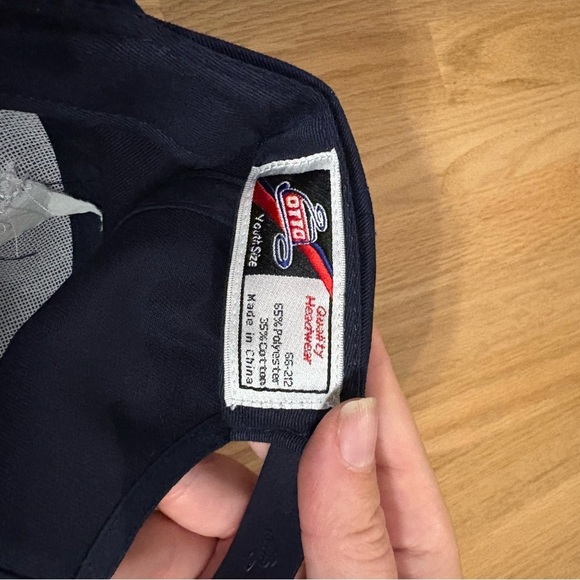 New Holland Tractor Vintage Navy Blue Embroidered Cap Hat Kids Tamaqua - Picture 4 of 5